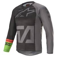 Alpinestars Kids Racer Compass Black Grey Green Motocross Jersey