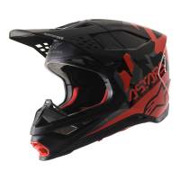 Alpinestars Supertech SM8 Echo Black Grey Red Motocross Helmet