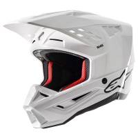 Alpinestars Supertech SM5 Solid White Motocross Helmet