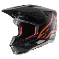 Alpinestars Supertech SM5 Compass Black Orange Fluo Motocross Helmet