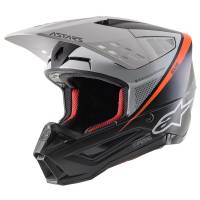 Alpinestars Supertech SM5 Rayon Black White Orange Motocross Helmet