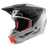 Alpinestars Supertech SM5 Rayon Grey Black Silver Motocross Helmet