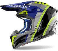 Aviator 3 Hima Motocross Helmet Blue Yellow