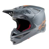 Alpinestars Supertech SM10 Meta Anthractite Grey Orange Motocross Helmet