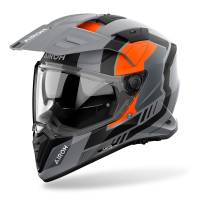 Airoh Bandit Horn Orange Matt Helmet Left Side Profile