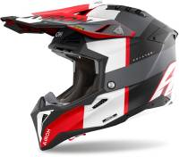 Aviator 3 Monach Grey/Red Matt MX Helmet