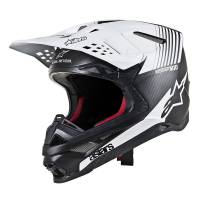 Alpinestars Supertech SM10 Dyno Black Carbon White Motocross Helmet