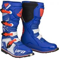 UFO Obsidian Red White Blue Motocross Boots