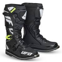 UFO Obsidian Black Motocross Boots