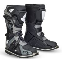 UFO Kids Typhoon Black Grey Motocross Boots