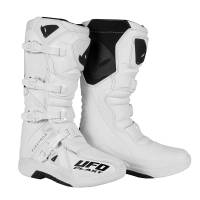 UFO Elektron White Motocross Boots