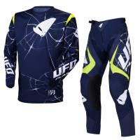 UFO Bullet Blue Yellow Motocross Kit Combo