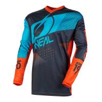 ONeal Element Factor Grey Orange Blue Motocross Jersey