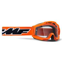 100% FMF Kids Powerbomb Rocket Orange Clear Lens Motocross Goggles