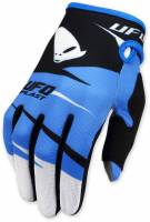 UFO Blue Black Revolt Motocross Gloves