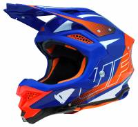 UFO Diamond Blue Red Motocross Helmet