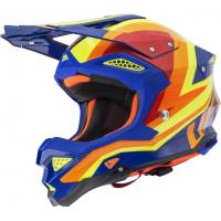 UFO Diamond Blue Yellow Orange Motocross Helmet