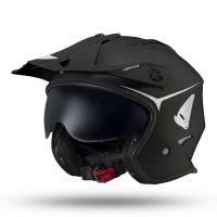 UFO Sheratan Jet Black Open Face Helmet