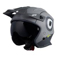 UFO Sheratan Jet Grey Open Face Helmet