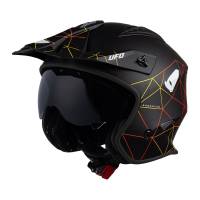 UFO Sheratan Jet Black Net Open Face Helmet