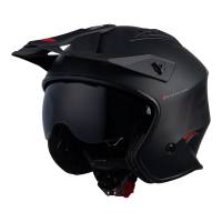 UFO Sheratan Jet Black Matt Open Face Helmet