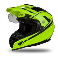 UFO Aries Adventure Black Neon Yellow Gloss Helmet