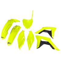 UFO Honda CRF 250R (18-21) CRF 450R (17-20) Neon Yellow Replica Plastic Kit