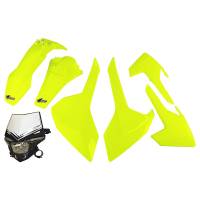 UFO Plastic Kit Husqvarna TE-TX FE Fluo Yellow