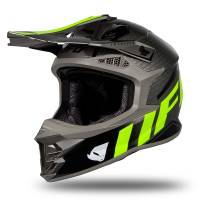 UFO Intrepid Grey Neon Yellow Gloss Helmet