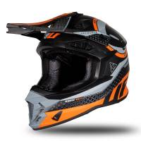 UFO Intrepid Black Orange Matt Helmet