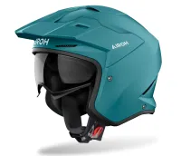 Airoh Kombakt Trials Helmet - Petrol Matt Green