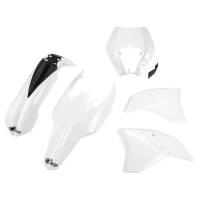 UFO KTM EXC EXC-F (09-11) White Enduro Replica Plastic Kit