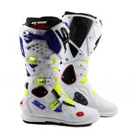 Sidi Crossfire 2 SRS Yellow Fluo White Blue Motocross Boots