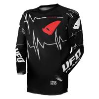 UFO Slim Adrenaline Black Motocross Jersey