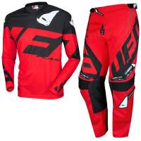 UFO Kids Mizar Red Black Motocross Kit Combo