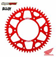 Supersprox Rear Alloy Sprocket for Honda CR CRF XR in Red