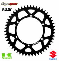 Supersprox Rear Sprocket Kawasaki KX KXF KDX KLX Suzuki RMZ - Black