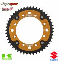 Supersprox Stealth Rear Sprocket Kawasaki KX Suzuki RM (Gold)