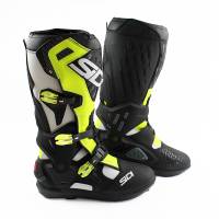 Sidi Atojo SRS White Black Yellow Fluo Motocross Boots