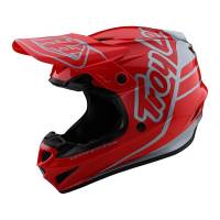 Troy Lee Designs GP Polyacrylite Silhouette Red Silver Motocross Helmet
