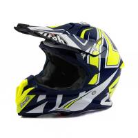 Airoh Terminator Open Vision Shock Blue Motocross Helmet