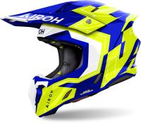 Airoh Twist 3 Dizzy Motocross Helmet - Blue Yellow Gloss