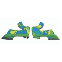 Airoh Twist Blue Yellow Cheek Pads