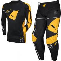 UFO Slim Sharp Black Motocross Kit Combo