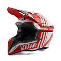Airoh Wraap Broken Red Motocross Helmet