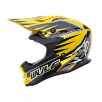 Wulfsport Kids Advance Yellow Motocross Helmet